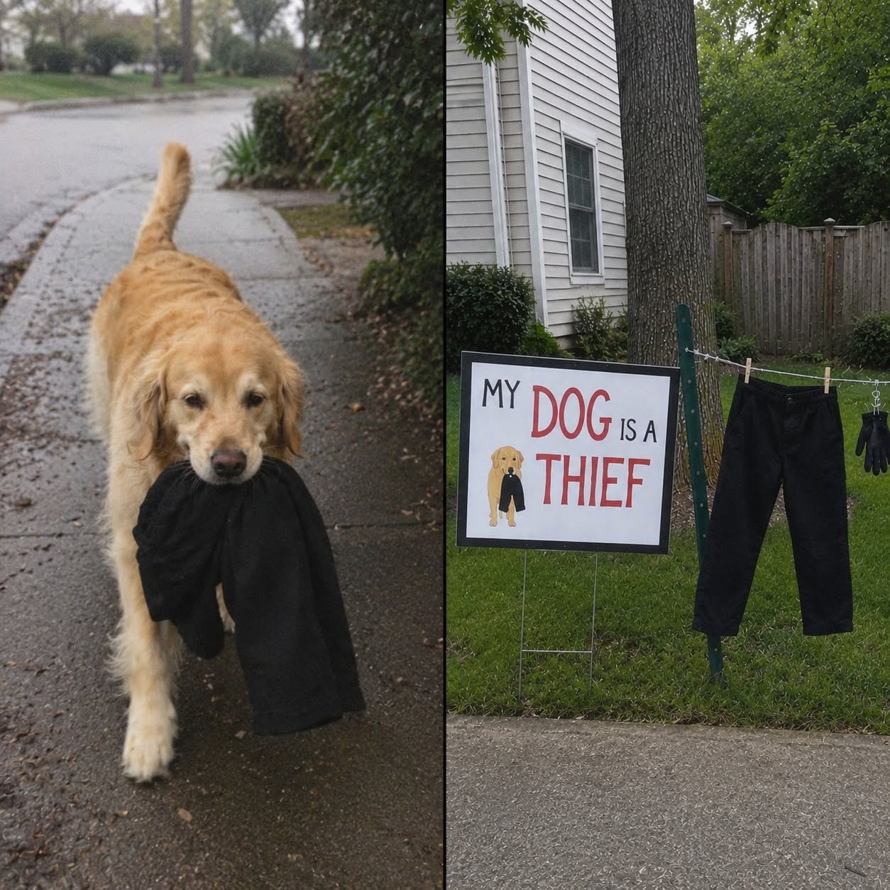 🐾😂 Adoptó a un Golden Retriever y terminó criando al ladrón más adorable del vecindario